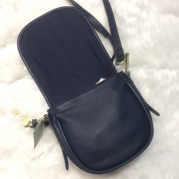 Fossil Rumi Crossbody leather bag Cabernet NWT - Picture 7 of 8